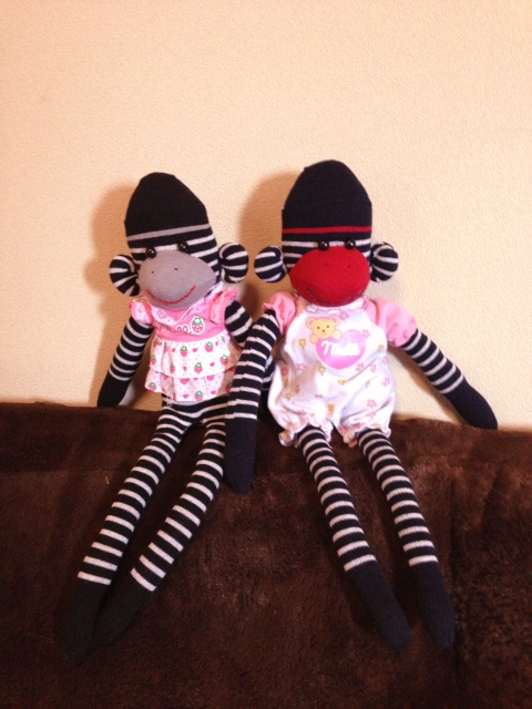 ソックモンキーペア ソックモンキー ❤︎ ペア アフロ♡ソックスモンキー♡ペア